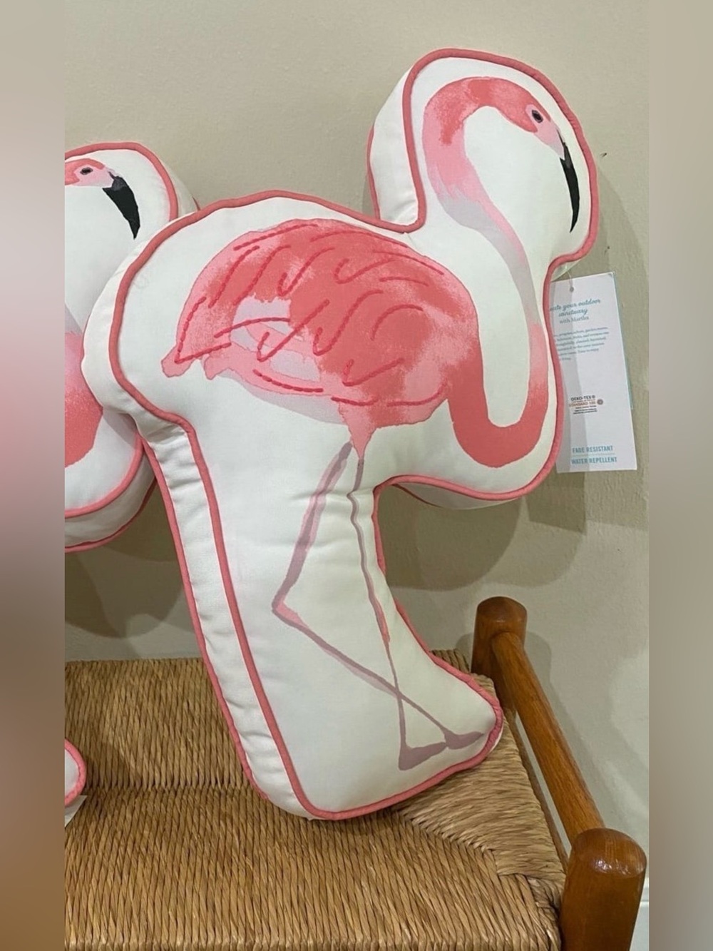 Martha Stewart Indoor Outdoor Flamingo Shaped Pillow - Brand new! - Picture 5 of 7